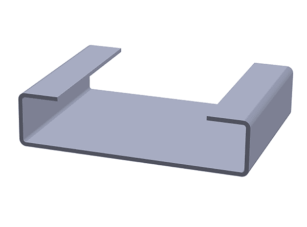 tenkostěnný_otevřený_ohybaný_hraněný_ocelový_hlinikový_profil_C