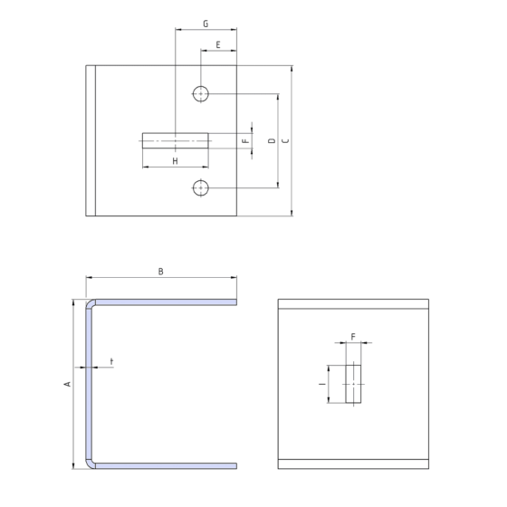 tenkostěnný_otevřený_ohybaný_hraněný_ocelový_hlinikový_profil_U konzola