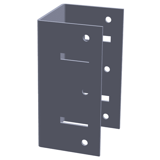 tenkostěnný_otevřený_ohybaný_hraněný_ocelový_hlinikový_profil_U + konzola