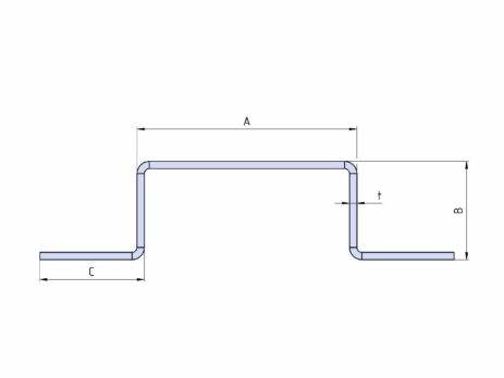 tenkostěnný_otevřený_ohybaný_hraněný_ocelový_hlinikový_profil_Ω
