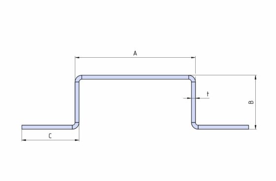 tenkostěnný_otevřený_ohybaný_hraněný_ocelový_hlinikový_profil_Ω